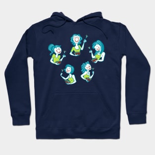 Ladies Laughing at Salad Hoodie